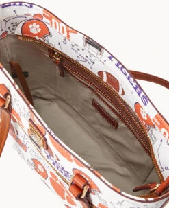 Collegiate Clemson University Shopper CLEMSON -Dooney & Bourke B1924G QXMWPATNCLM0 ALT2