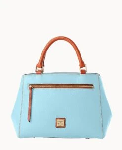 Pebble Grain Small Zip Satchel Caribbean Blue -Dooney & Bourke B1929G AWYTPATN 1