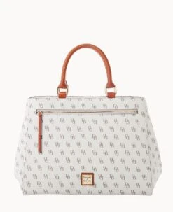 Gretta Zip Satchel Bone -Dooney & Bourke B1930G NGBOPATN 2