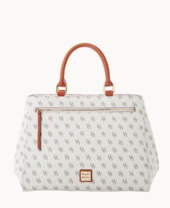 Gretta Zip Satchel Bone