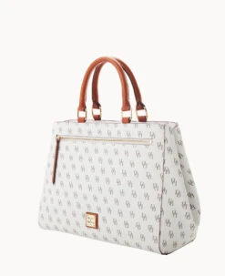 Gretta Zip Satchel Bone -Dooney & Bourke B1930G NGBOPATN ALT1