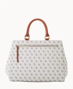 Gretta Zip Satchel Bone -Dooney & Bourke B1930G NGBOPATN ALT3 1