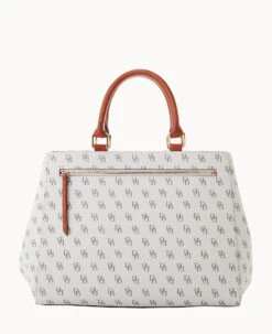 Gretta Zip Satchel Bone -Dooney & Bourke B1930G NGBOPATN ALT3