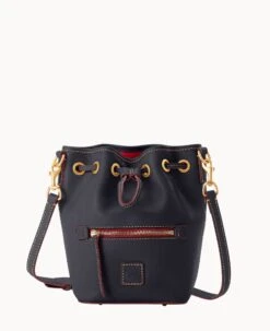 Florentine Drawstring Crossbody Black Black -Dooney & Bourke B1931D SCNVSCNV