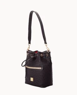 Ostrich Drawstring Black -Dooney & Bourke B1935G OTBLPABL ALT1 1