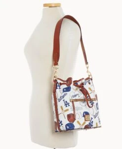 MLB Dodgers Drawstring DODGERS -Dooney & Bourke B1935G QUMWPATNDODG ALT4