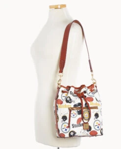 NFL Steelers Drawstring STEELERS -Dooney & Bourke B1935G QWMWPATNSTLR ALT4