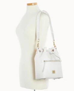 Saffiano Drawstring Off White -Dooney & Bourke B1935G SIOWSIOW0002 ALT4 1