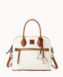 Pebble Grain Domed Satchel Slate 30 Pebble Grain Domed Satchel Slate -Dooney & Bourke B1954G 9PWHPAKR