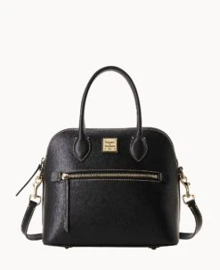 Saffiano Domed Satchel Black -Dooney & Bourke B1954G SIBLSIBL 2