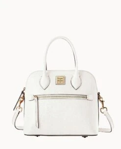 Saffiano Domed Satchel Black -Dooney & Bourke B1954G SIOWSIOW