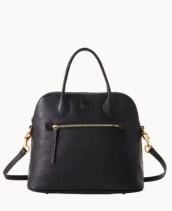 Florentine Large Domed Satchel Black Black 18 Florentine Large Domed Satchel Black Black -Dooney & Bourke B1955D SCBLSCBL 1