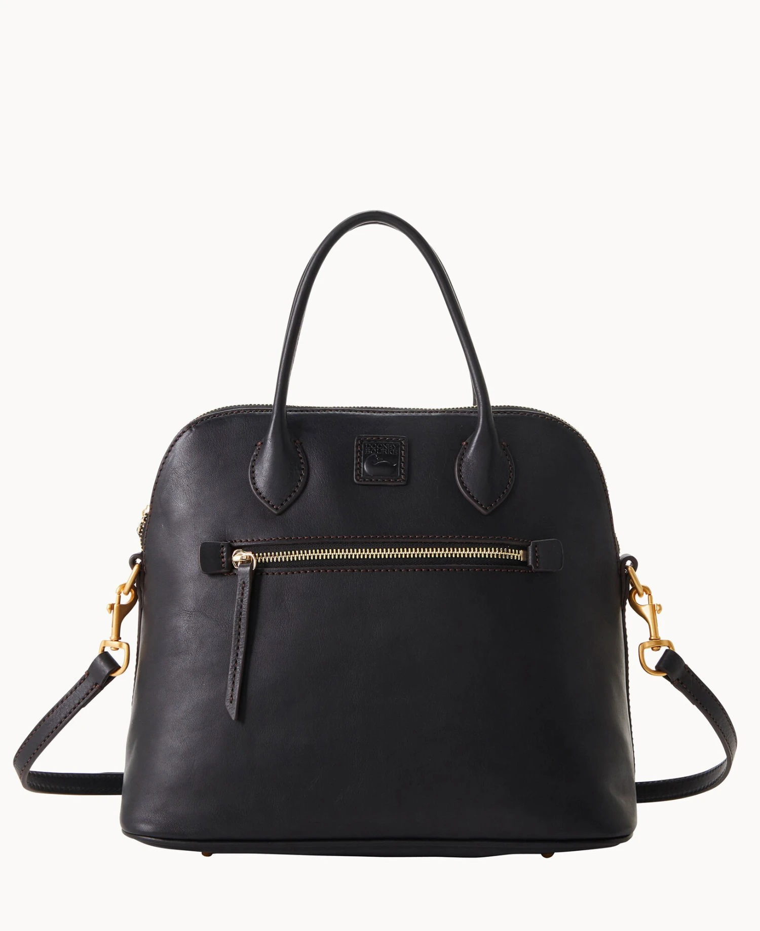 Florentine Large Domed Satchel Black Black 5 Florentine Large Domed Satchel Black Black - Image 5