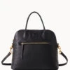 Florentine Large Domed Satchel Black Black