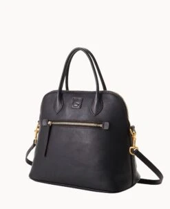 Florentine Large Domed Satchel Black Black 19 Florentine Large Domed Satchel Black Black -Dooney & Bourke B1955D SCBLSCBL ALT1 1