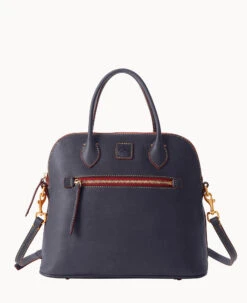 Florentine Large Domed Satchel Black Black 26 Florentine Large Domed Satchel Black Black -Dooney & Bourke B1955D SCNVSCNV