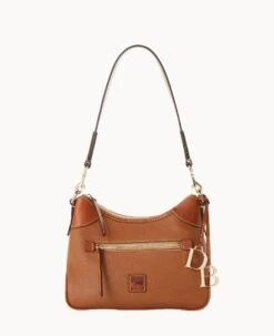 Pebble Grain Small Hobo Caramel -Dooney & Bourke B1956G 9PCAPAKR 2