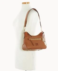 Pebble Grain Small Hobo Caramel -Dooney & Bourke B1956G 9PCAPAKR ALT4 1