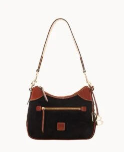 Suede Small Hobo Black 23 Suede Small Hobo Black -Dooney & Bourke B1956G SUBLPATN0002 2