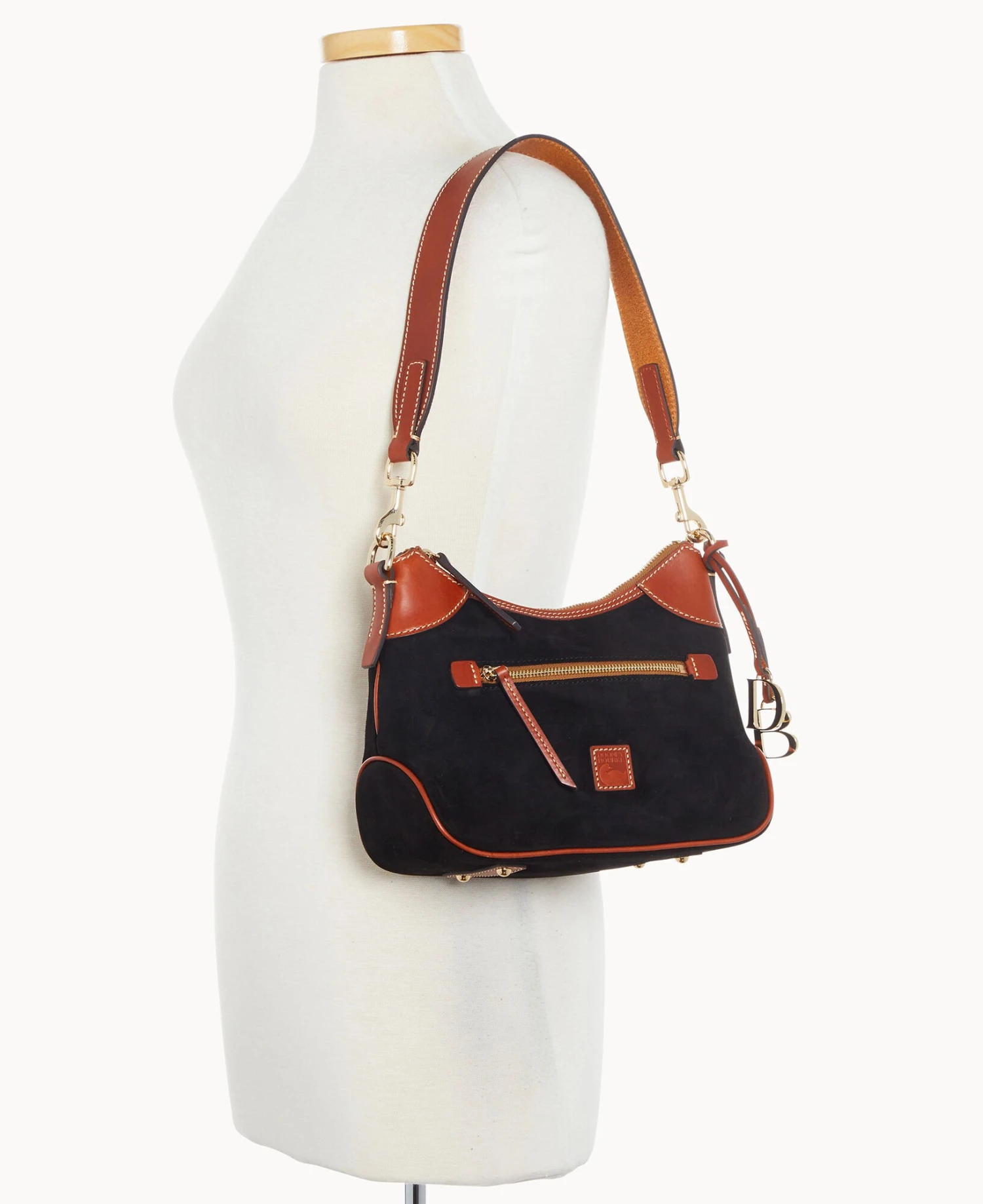 Suede Small Hobo Black 8 Suede Small Hobo Black - Image 8