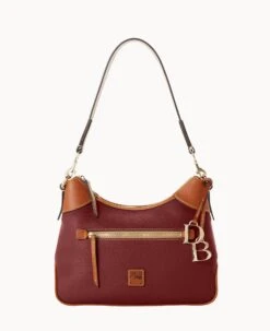 Pebble Grain Hobo Wine 34 Pebble Grain Hobo Wine -Dooney & Bourke B1957G 9PBXPAKR