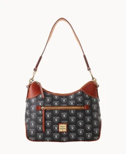NFL Raiders Hobo RAIDERS 17 NFL Raiders Hobo RAIDERS -Dooney & Bourke B1957G NJBLPATNRAID 2
