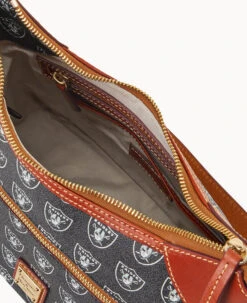 NFL Raiders Hobo RAIDERS 11 NFL Raiders Hobo RAIDERS -Dooney & Bourke B1957G NJBLPATNRAID ALT2