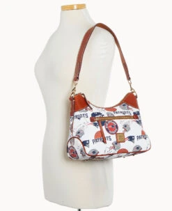 NFL Patriots Hobo PATRIOTS 12 NFL Patriots Hobo PATRIOTS -Dooney & Bourke B1957G QWMWPATNPATR ALT4