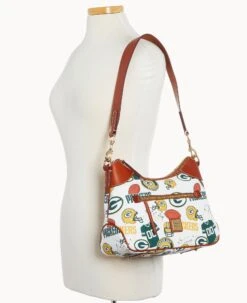 NFL Packers Hobo PACKERS -Dooney & Bourke B1957G QWMWPATNPCKR ALT4 1