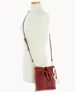 Pebble Grain Small Drawstring Wine -Dooney & Bourke B1959G 9PWNPAKR ALT4
