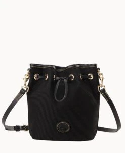 Nylon Small Drawstring Black Black 21 Nylon Small Drawstring Black Black -Dooney & Bourke B1959G INBLPABL 2