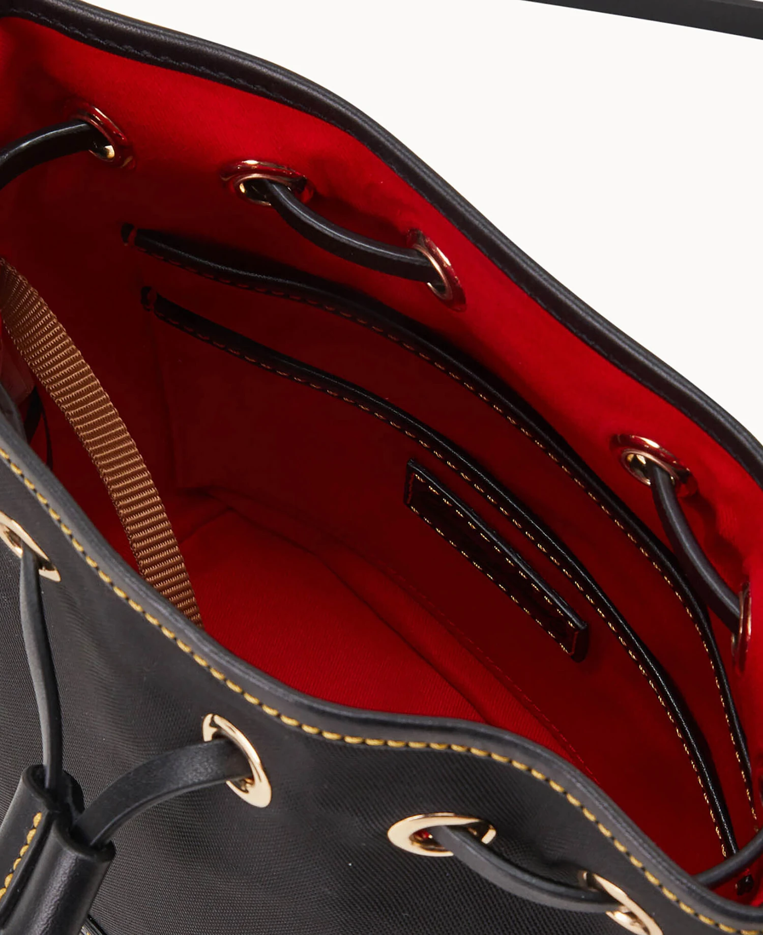 Nylon Small Drawstring Black Black 3 Nylon Small Drawstring Black Black - Image 3