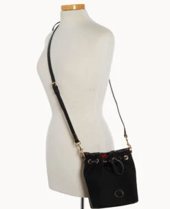 Nylon Small Drawstring Black Black 16 Nylon Small Drawstring Black Black -Dooney & Bourke B1959G INBLPABL ALT4