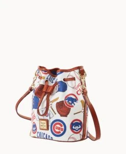 MLB Cubs Small Drawstring CUBS -Dooney & Bourke B1959G QUMWPATNCUBS ALT1 1