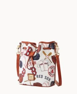 MLB Red Sox Small Drawstring RED SOX -Dooney & Bourke B1959G QUMWPATNRDSX ALT1 1