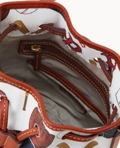 MLB Red Sox Small Drawstring RED SOX -Dooney & Bourke B1959G QUMWPATNRDSX ALT2 1
