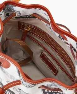 NFL Raiders Small Drawstring RAIDERS 15 NFL Raiders Small Drawstring RAIDERS -Dooney & Bourke B1959G QWMWPATNRAID ALT2 1