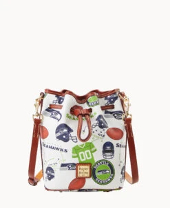 NFL Seahawks Small Drawstring SEAHAWKS 17 NFL Seahawks Small Drawstring SEAHAWKS -Dooney & Bourke B1959G QWMWPATNSEAH 2