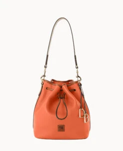 Pebble Grain Drawstring Hot Pink 39 Pebble Grain Drawstring Hot Pink -Dooney & Bourke B1961G 9PCRPAKR