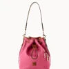 Pebble Grain Drawstring Hot Pink