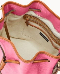 Pebble Grain Drawstring Hot Pink 26 Pebble Grain Drawstring Hot Pink -Dooney & Bourke B1961G 9PHPPAKR ALT2 1
