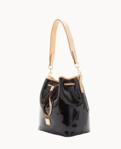 Patent Drawstring Black -Dooney & Bourke B1961G PTBLSVNA ALT1 1