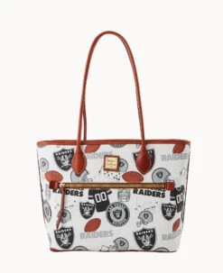 NFL Raiders Tote RAIDERS 17 NFL Raiders Tote RAIDERS -Dooney & Bourke B1964G QWMWPATNRAID 2