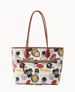NFL Steelers Tote STEELERS 13 NFL Steelers Tote STEELERS -Dooney & Bourke B1964G QWMWPATNSTLR 1