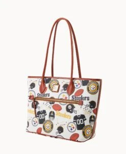 NFL Steelers Tote STEELERS 14 NFL Steelers Tote STEELERS -Dooney & Bourke B1964G QWMWPATNSTLR ALT1 1