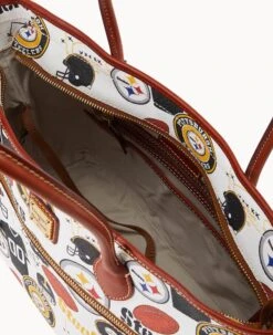 NFL Steelers Tote STEELERS 15 NFL Steelers Tote STEELERS -Dooney & Bourke B1964G QWMWPATNSTLR ALT2 1