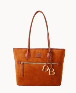 Suede Tote Amber -Dooney & Bourke B1964G SUARPATN 1
