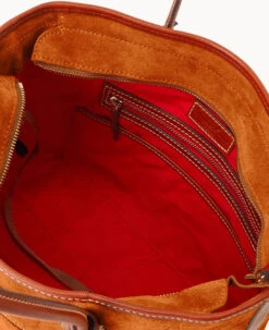 Suede Tote Amber -Dooney & Bourke B1964G SUARPATN ALT2