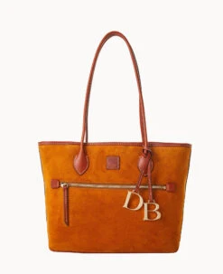 Suede Tote Amber -Dooney & Bourke B1964G SUHNPATN