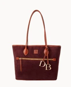 Suede Tote Amber -Dooney & Bourke B1964G SUWNPATN